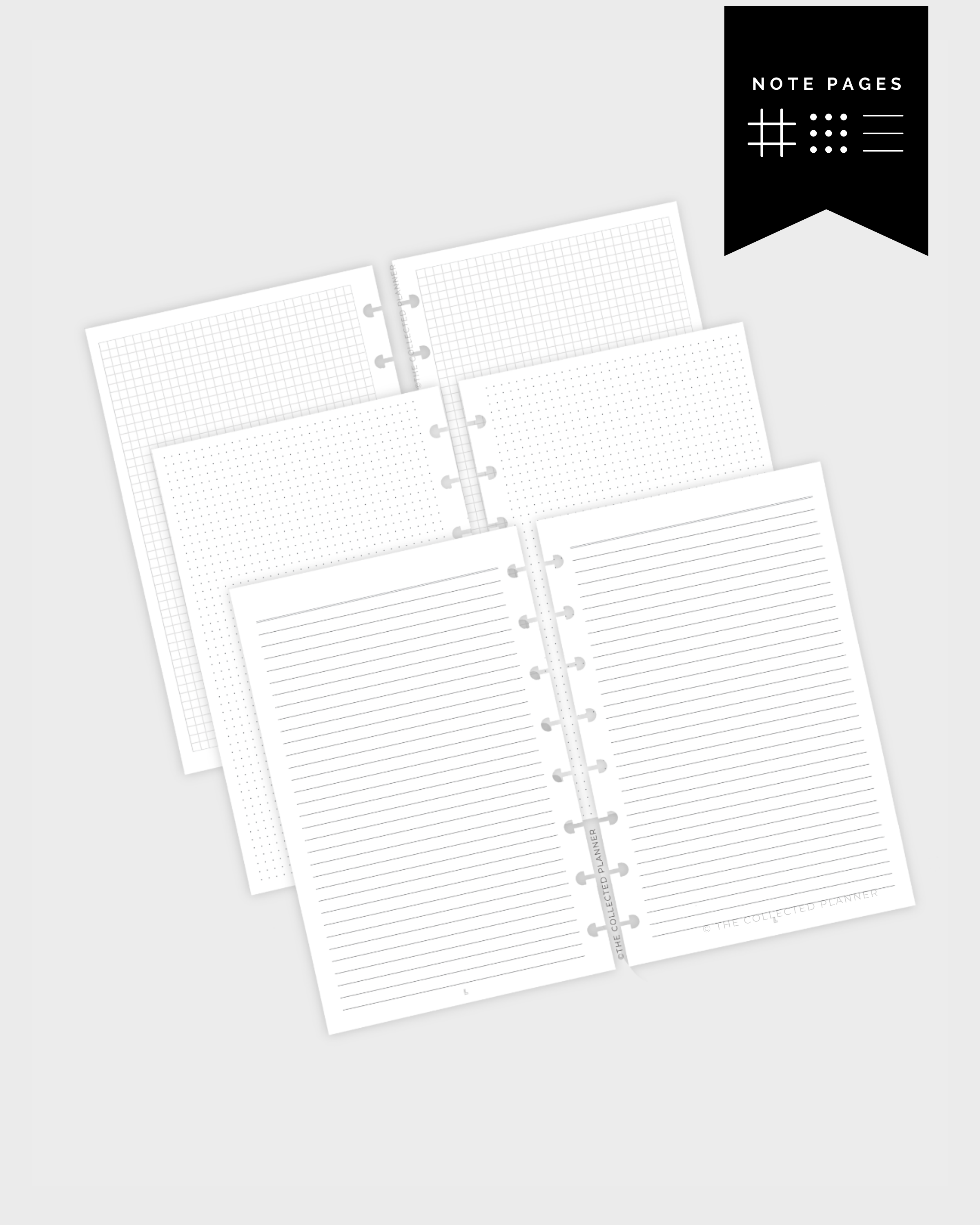 The Collected Planner  Half Letter Planner Inserts, Dividers and Disc