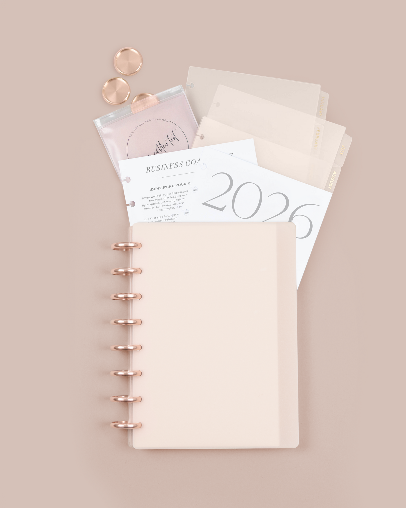 2026 Nude Blush Annual Business Planner