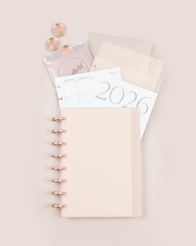 2026 Nude Blush Annual Planner - Productivity Edition
