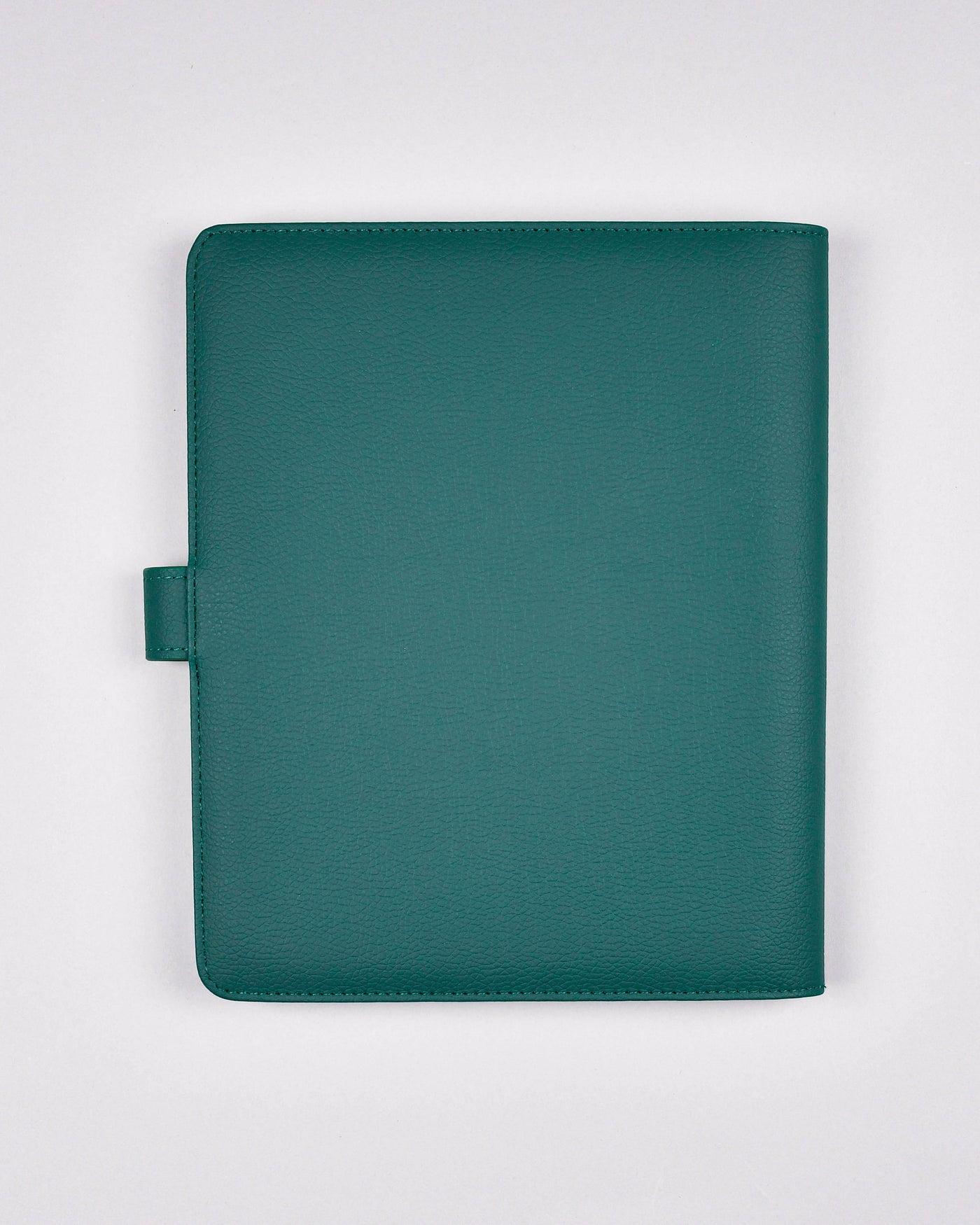 Deep Emerald Green Folio Planner Cover with Exterior Pocket