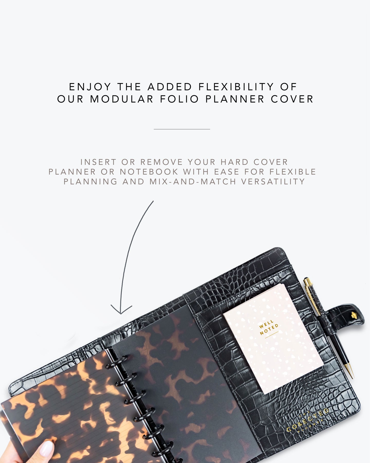 Tortoiseshell Translucent Covers for Junior Half Letter Disc Planners ...