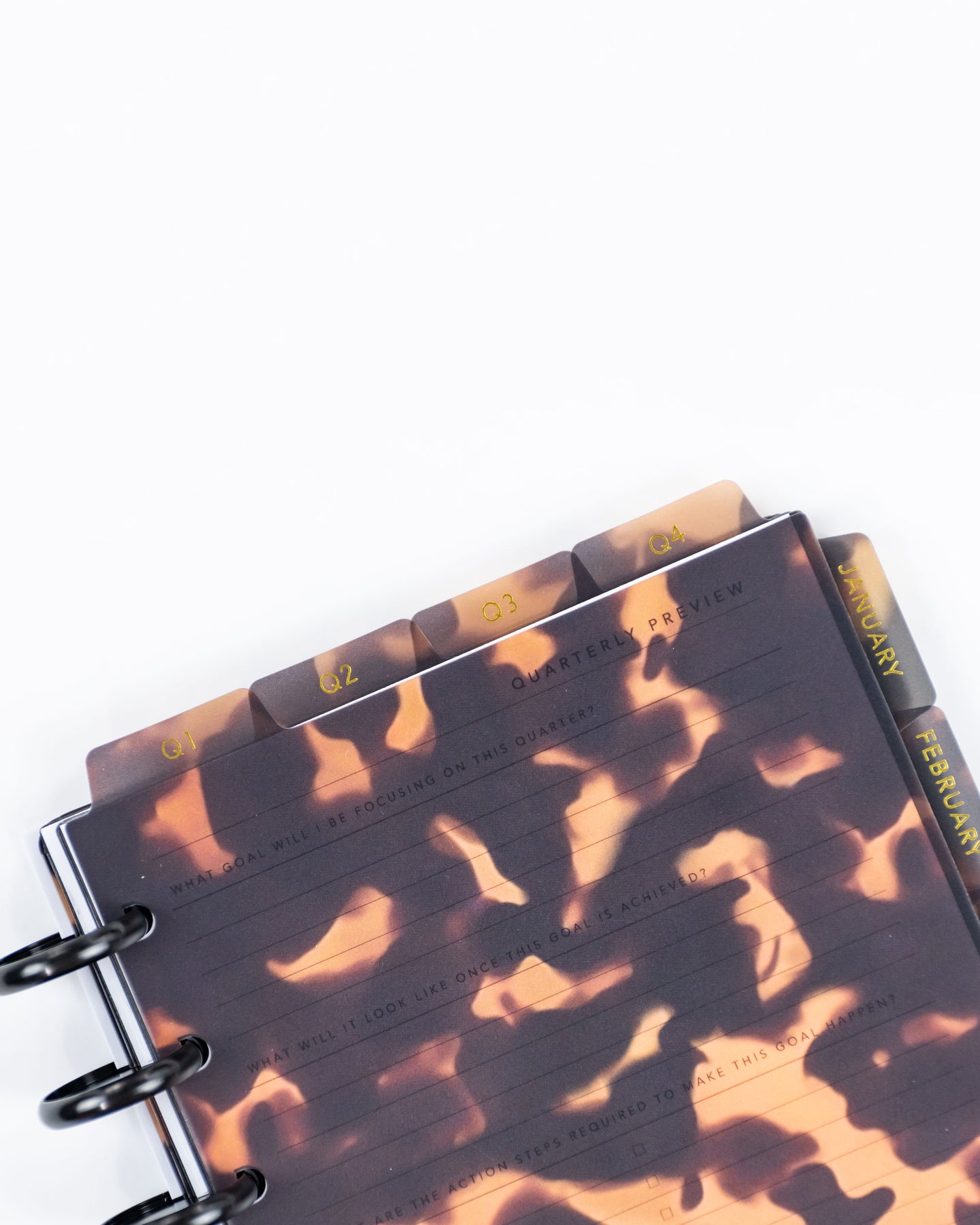 Tortoiseshell Quarterly Dividers for Business Junior Disc Planners ...