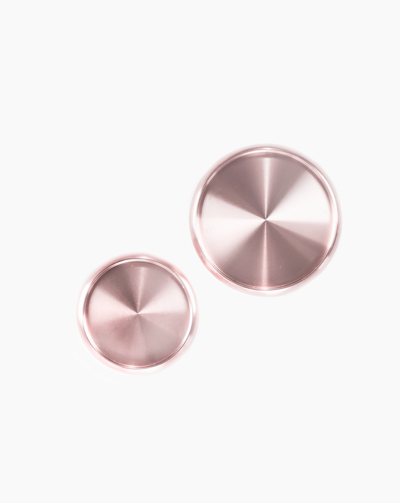 Champagne Rose gold aluminum metal discs, 1" and 1.5"