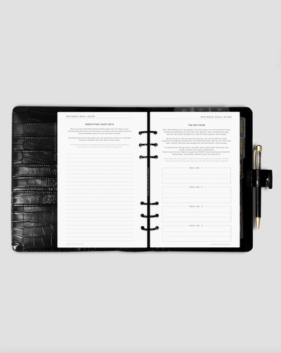 A5 Ring Bound | Business Goal Guide™ + Quarterly Planning Insert Bundle