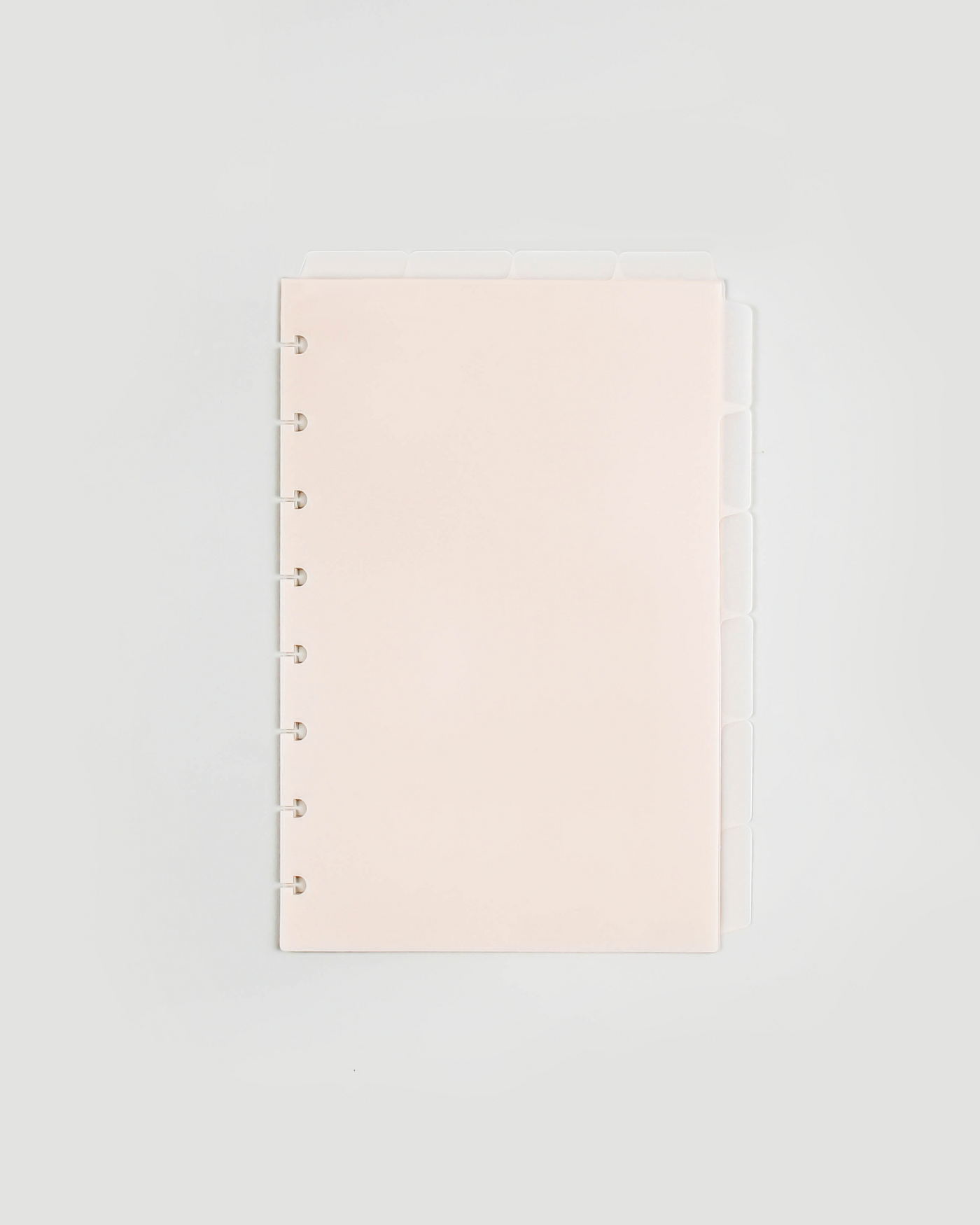 Half Letter Discbound | Nude Blush Divider Set with Blank Tabs